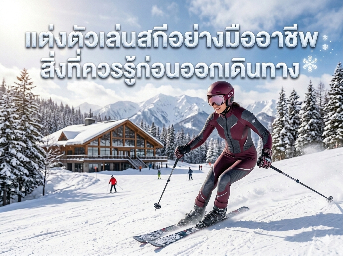 แต่งตัวเล่นสกีอย่างมืออาชีพ: สิ่งที่ควรรู้ก่อนออกเดินทาง