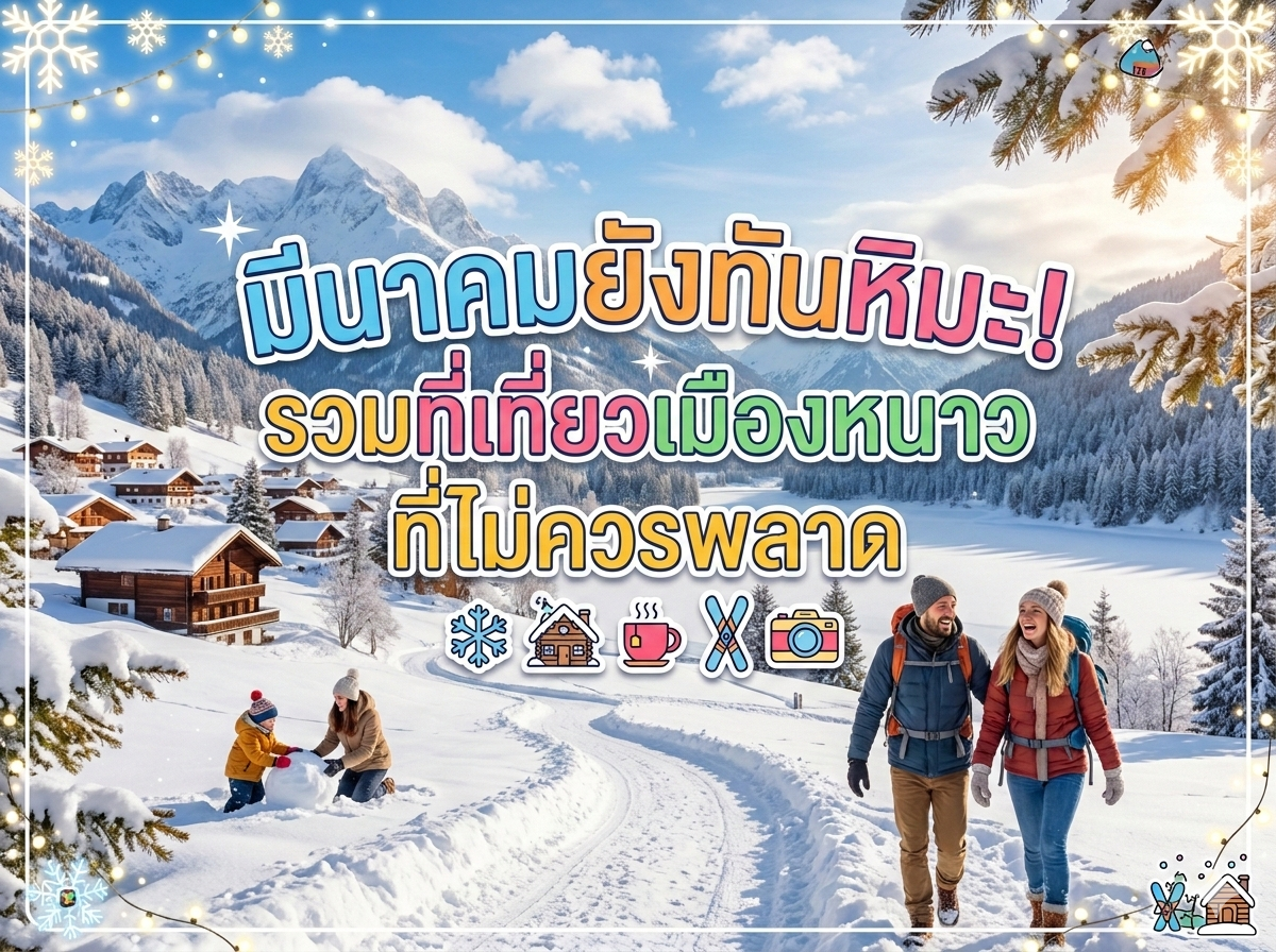 มีนาคมยังทันหิมะ! รวมที่เที่ยวเมืองหนาวที่ไม่ควรพลาด