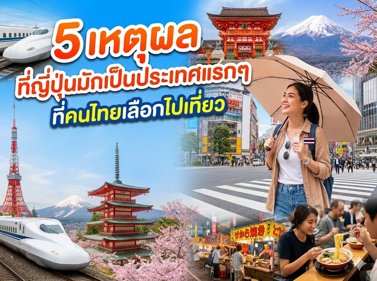 5 เหตุผลที่ญี่ปุ่นมักเป็นประเทศแรก ๆ ที่คนไทยเลือกไปเที่ยว