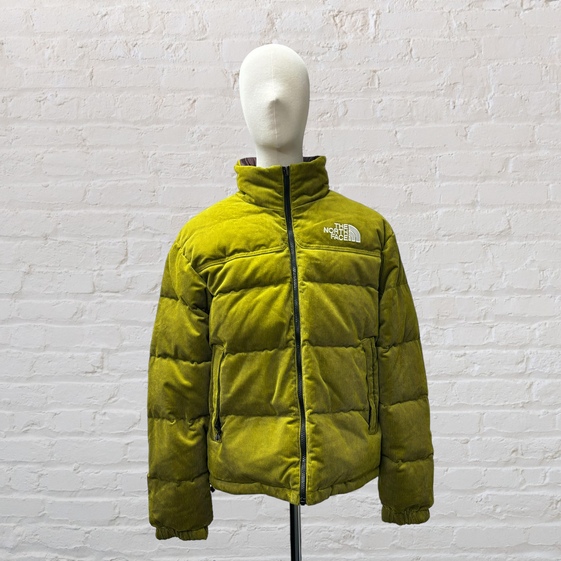 THE NORTH FACE LOGO-EMBROIDERED CORDUROY PADDED JACKET
